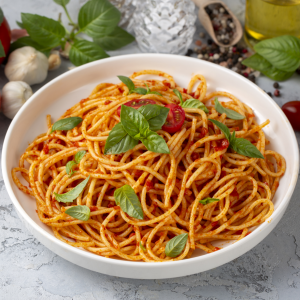 spaghetti al pomodoro cibo a domicilio